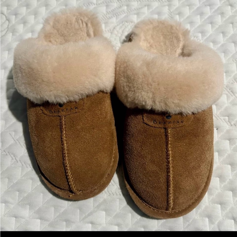 Cozy Brown Bear Paw Slippers